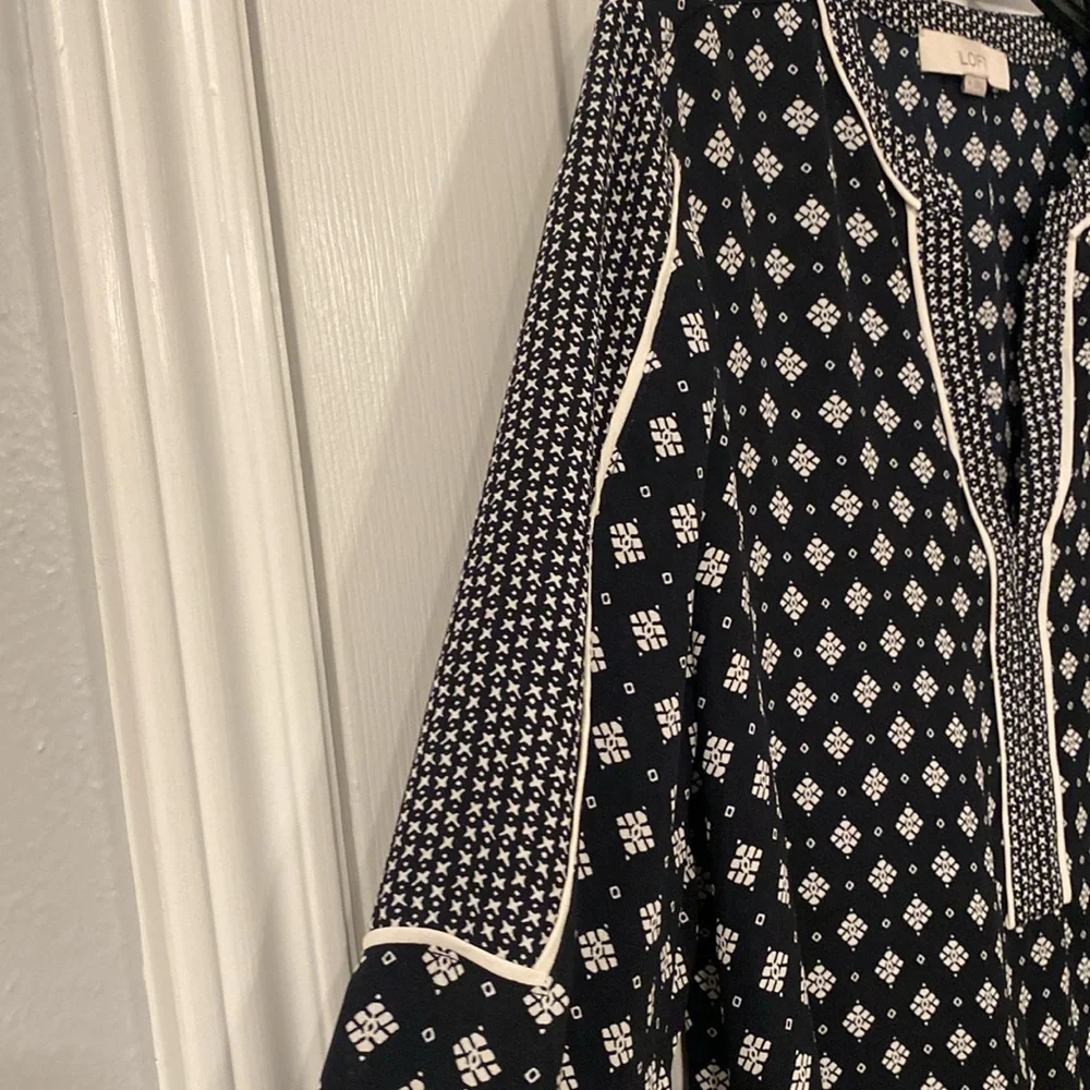 Loft Long sleeve blouse -M - Picture 4 of 9
